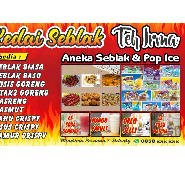 Terbagus.. SPANDUK WARUNG SEBLAK  SPANDUK DESAIN SUKA-SUKA