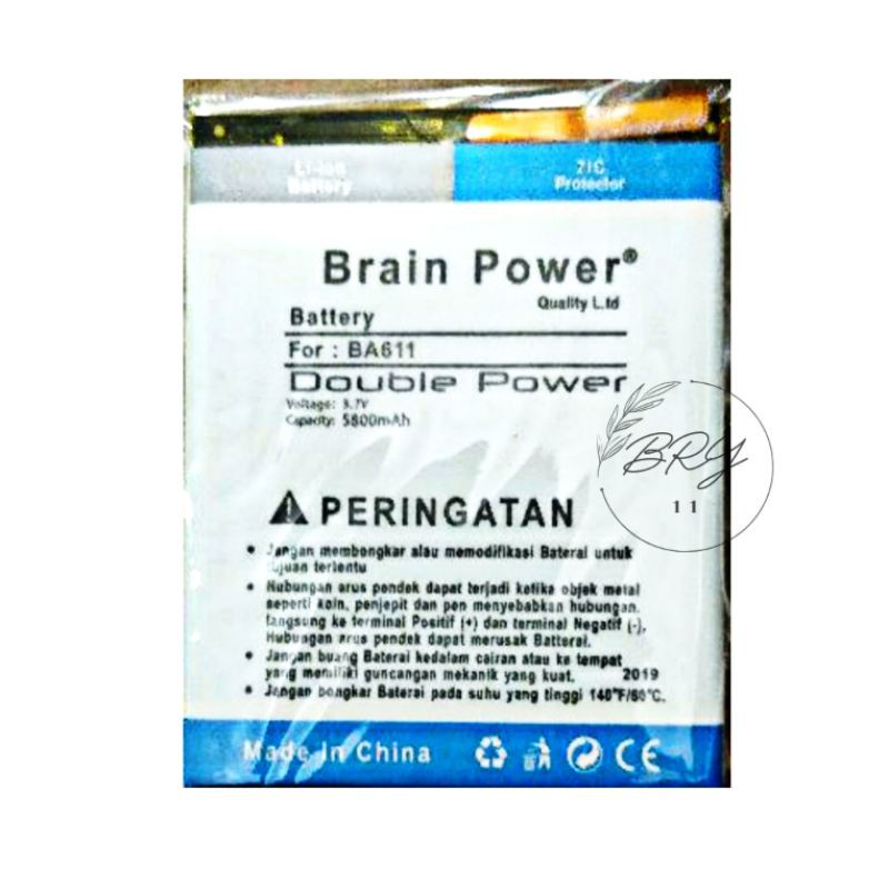 Batre Battery Baterai Meizu M5 BA-611 Brain Power