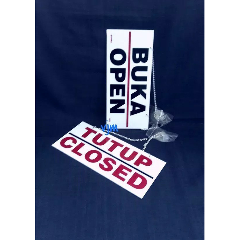 

A401Xjex Sign Label Acrylic Open Closed, Papan Akrilik Buka Tutup D501Cnf