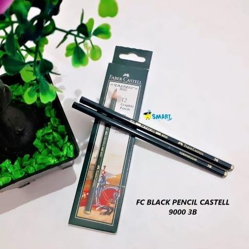 

_^_^_^] FC BLACK PENCIL CASTELL 9000 3B