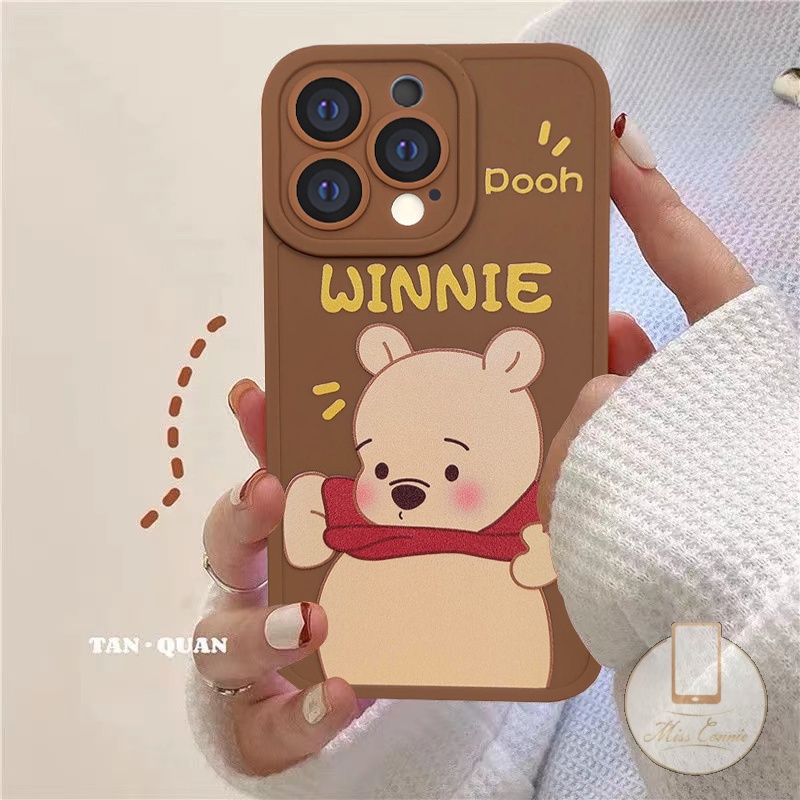 Oppo A16 A54 A15 A12 A5s A7 A35 A15s A11K Y12i Y21 2021 Y21s Y20 Y20i Y12 Y33s Y12s Y20i C25s C12 C25 C15 A12 M12 Y17 Y15 Y11 Narzo 20 Narzo 30A Cartoon Disney Soft Tpu Winnie the Pooh Ultra Hybrid Shock Resistant Soft Case-1