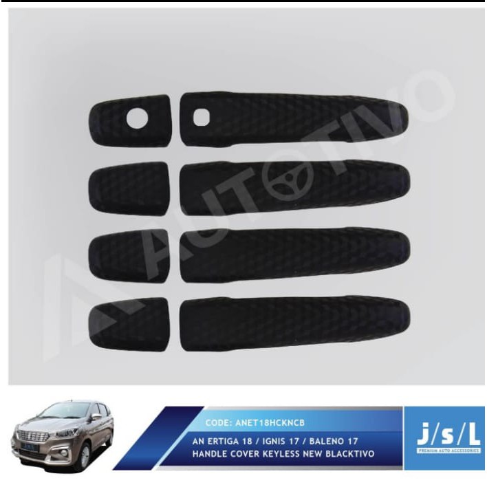 Handle Cover Suzuki Baleno Black Doff Keyless Carbontivo Jsl