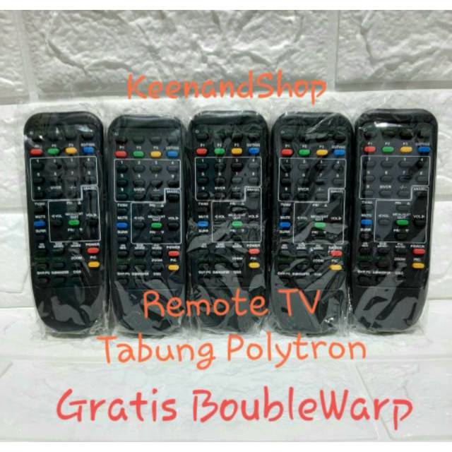 (GRATIS BoubleWarp) Remote TV Polytron Tabung