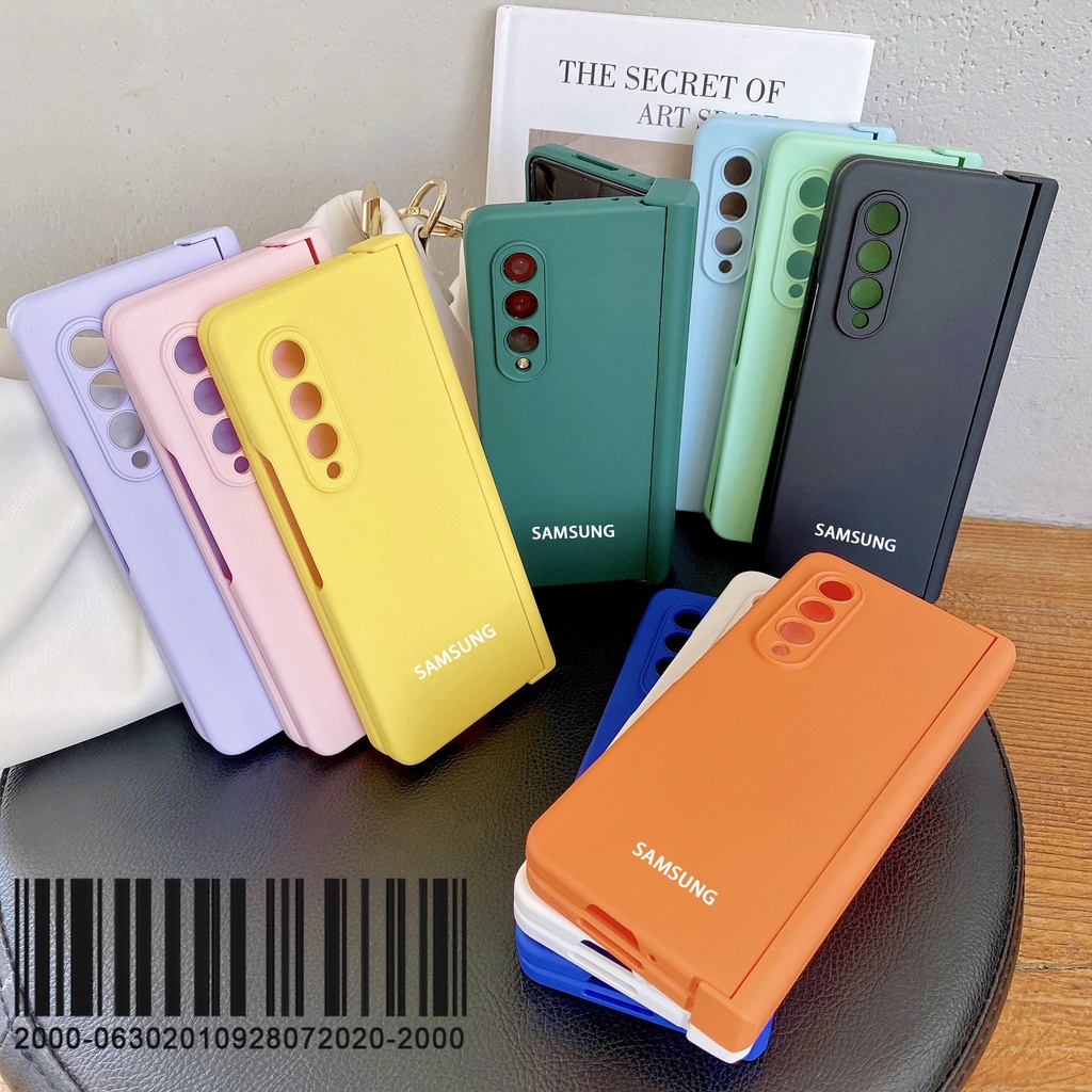 Hard Case Samsung Galaxy Z Fold 3 4 Silikon Liquid Silica Gel Macaron Candy Hinge Samsung