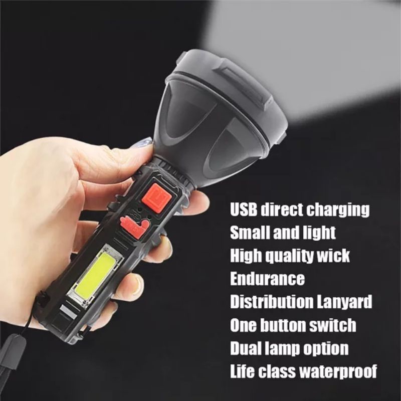 HARGA PROMO SENTER L823 SUPER TERANG CHARGER WATER PROOF ANTI AIR