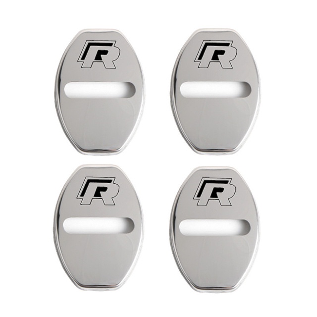 VOLKSWAGEN 4pcs cover Kunci Pintu Mobil VW GOLF Bora Jetta POLO GOLF Passat Bahan stainless steel