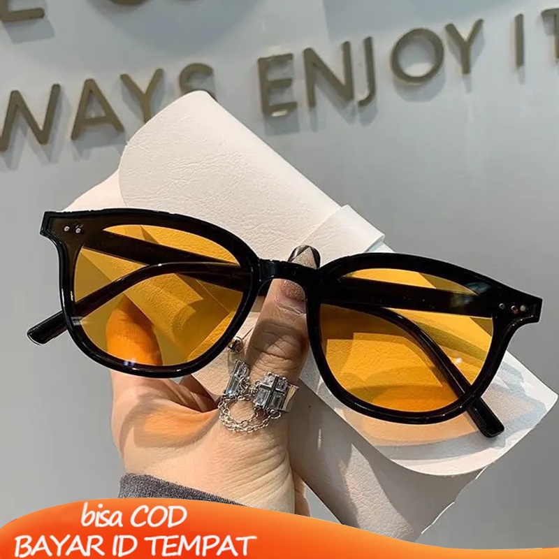 COD☀️Kacamata hitam Korea Sunglasses Anti-Uv 400 Terbaru 2023 INS Wanita Pria Kaca mata Fashion Impor Murah Perhiasan Fashion Aksesoris Ready Stock
