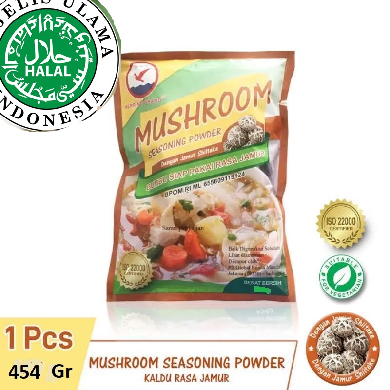 Herring Brand Mushroom Seasoning Powder / Kaldu Jamur Shitake