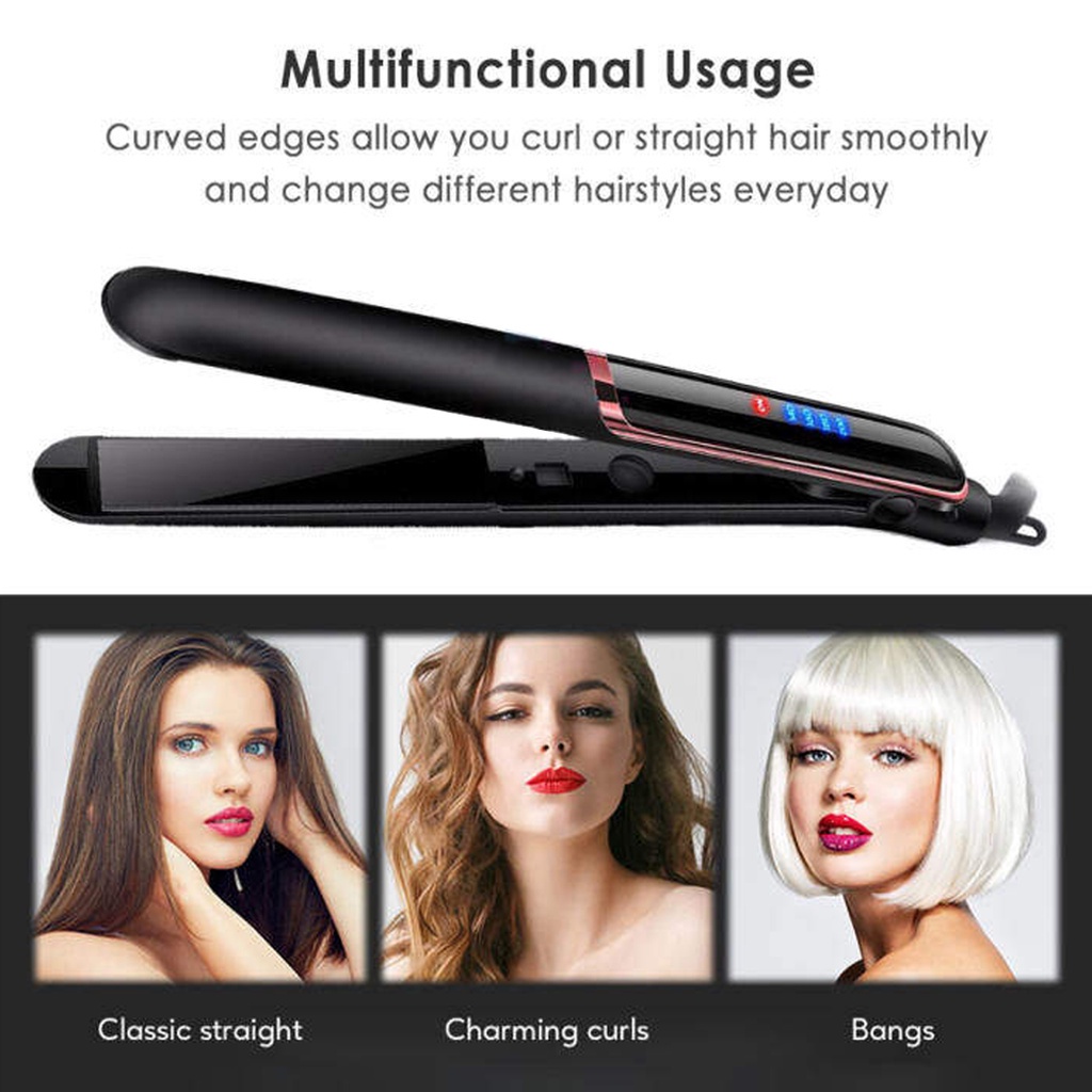 INFY - R540 Hair Straightener Catok Rambut Catokan 2 In 1 Curly Straight Lurus Keriting Tipe Pelurus