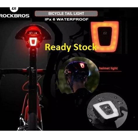 Lampu belakang sepeda Rockbros Lampu Sepeda lampu helm Rockbros TT30WD