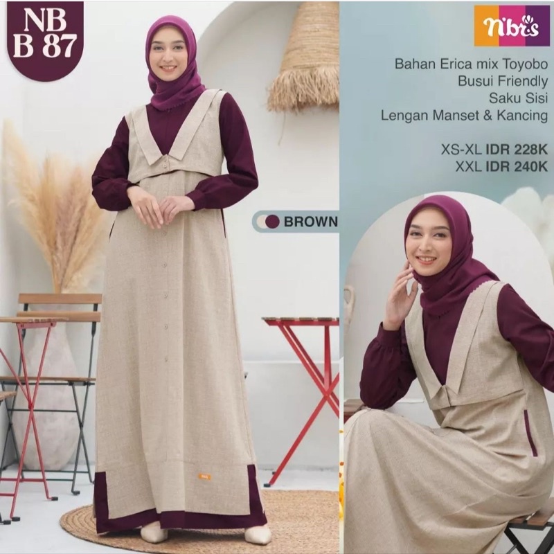 Gamis Kondangan NB B87 Nibras