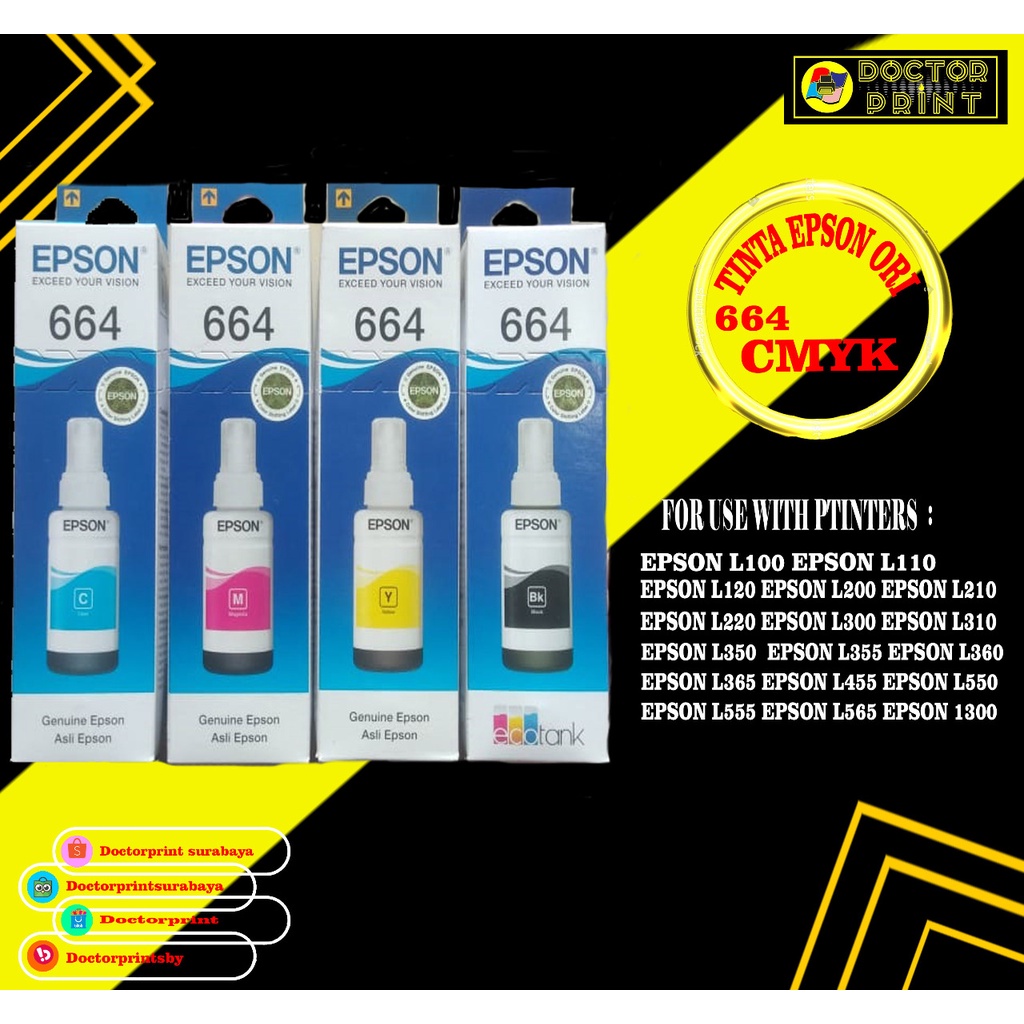 Tinta Epson 664 Original CMYK