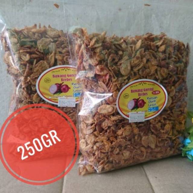 

Bawang goreng brebes asli 250gr tanpa msg dan pengawet