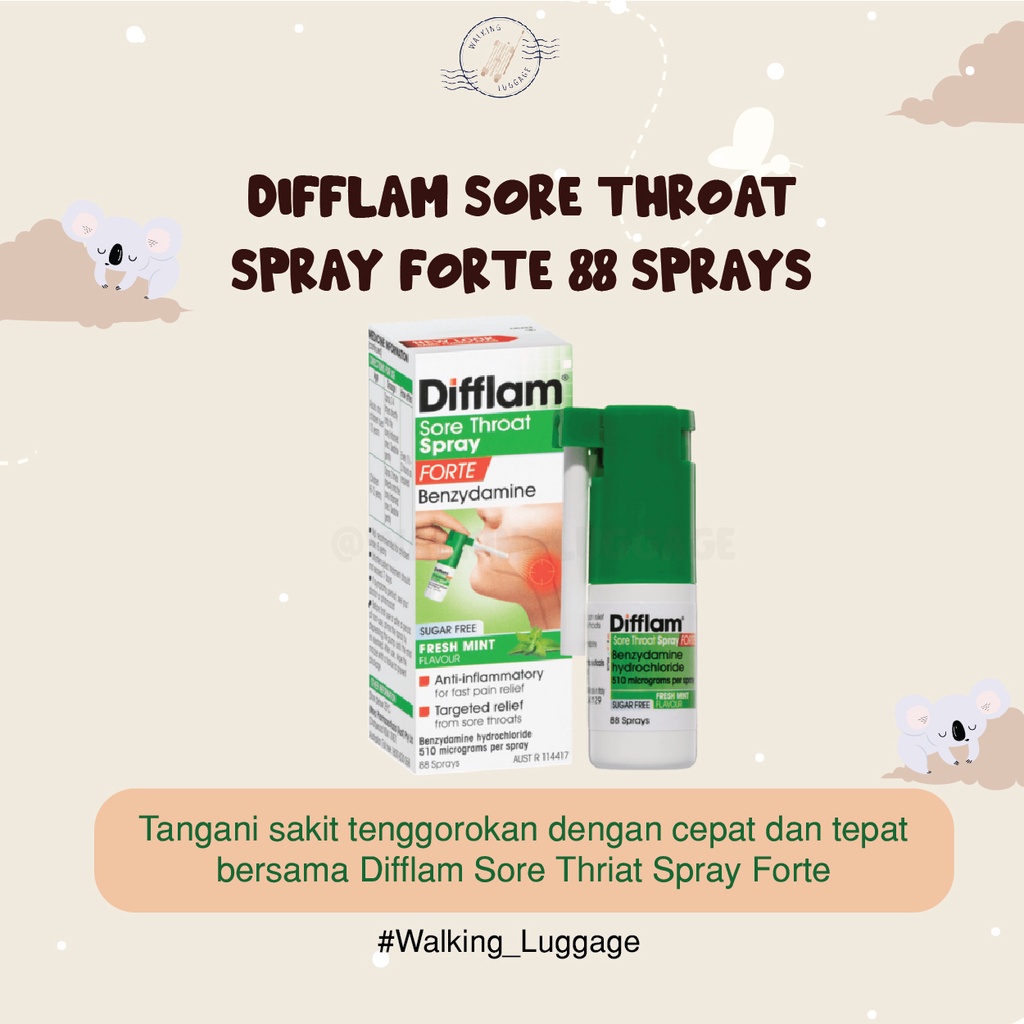 Difflam Sore Throat Spray Forte - Obat Pereda Tenggorokan