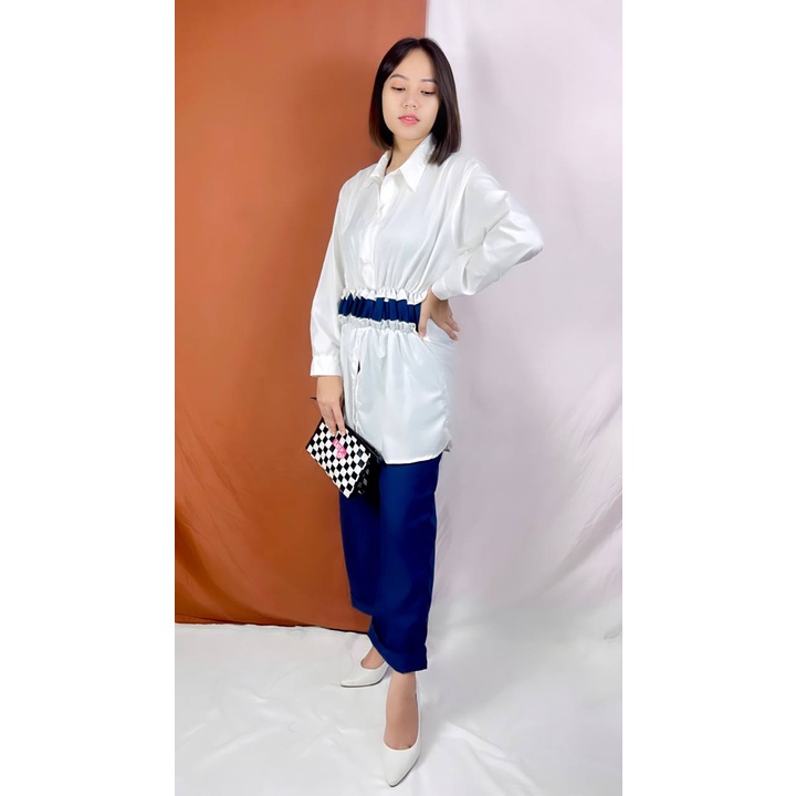 Tq88indonesia Fashion Baju Stelan Wanita Terbaru / Set Kira / Stelan Cewek / Busana Casual Cewek / Ootd / Oufit Kasual Kekinian