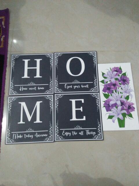 [bisa Cod] Hiasan Dinding Poster Kayu Wall Decor Dekorasi Dinding Minimalis Shabby Home - Pct1hitam