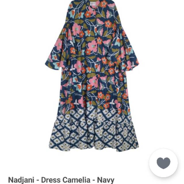 NADJANI DRESS CAMELIA - NAVY