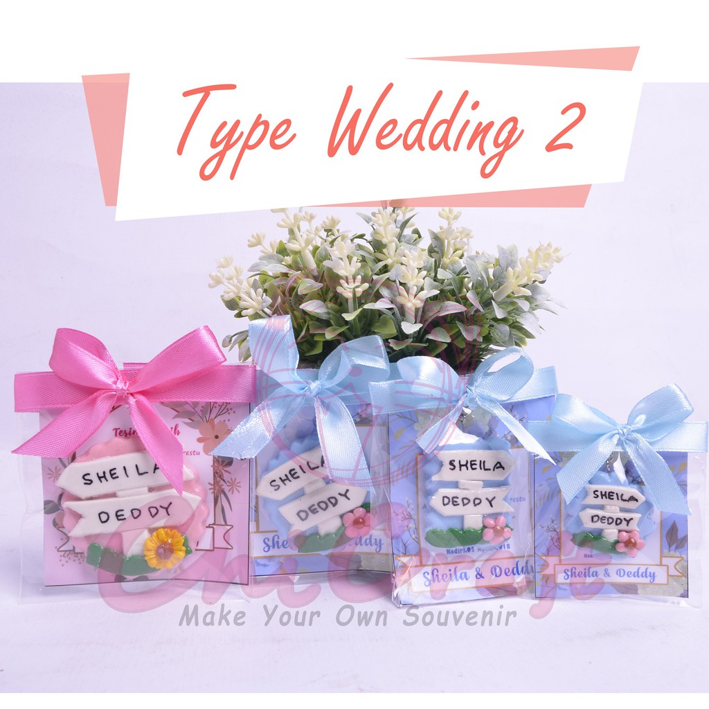 souvenir pernikahan wedding type 2 uk sedang