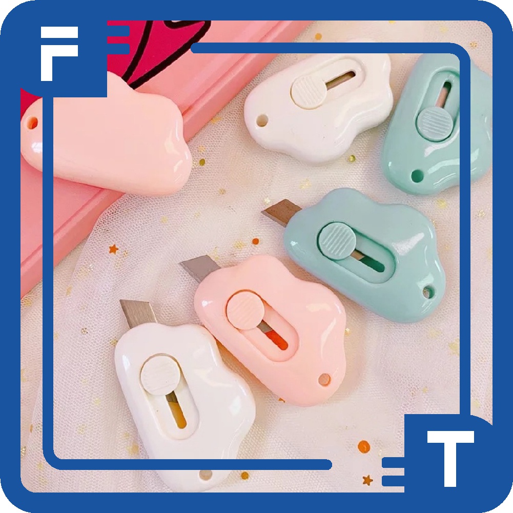 

✦FT✦ Cutter Mini Portable Bentuk Oval Mini Cutter Polos Travel Kit Pemotong Kertas Paper Cutter Lucu S006 S026
