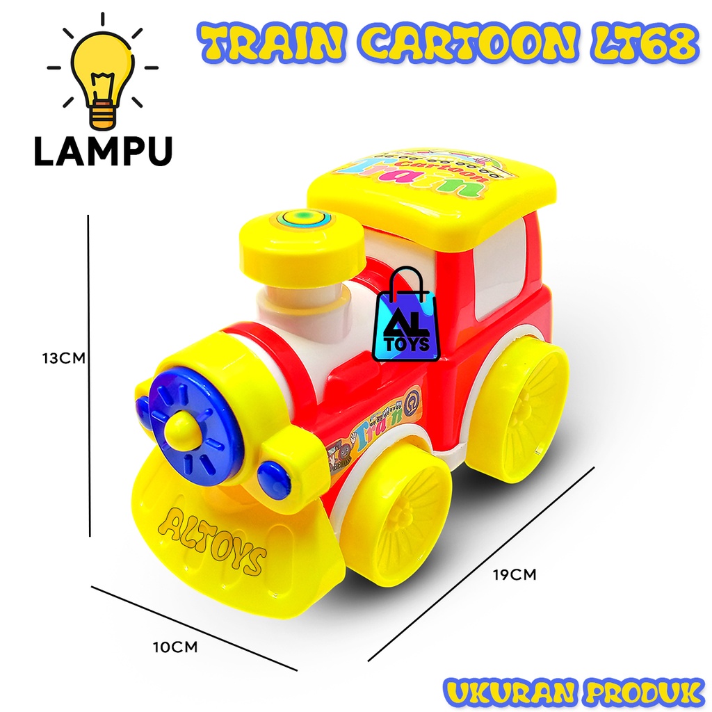 Mainan Anak Kereta Tarik Train Cartoon LT68