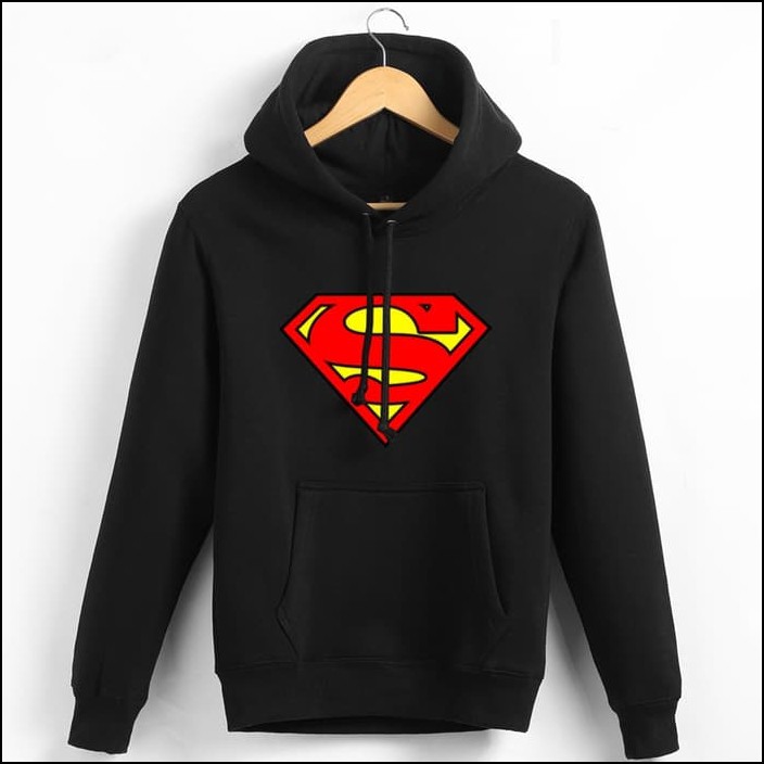 Jaket Hoodie SUPERMAN Hitam Abu All Size - Big Size - Size S M L XL XXL XXXL XXXXL XXXXXL/Cowok Cewk