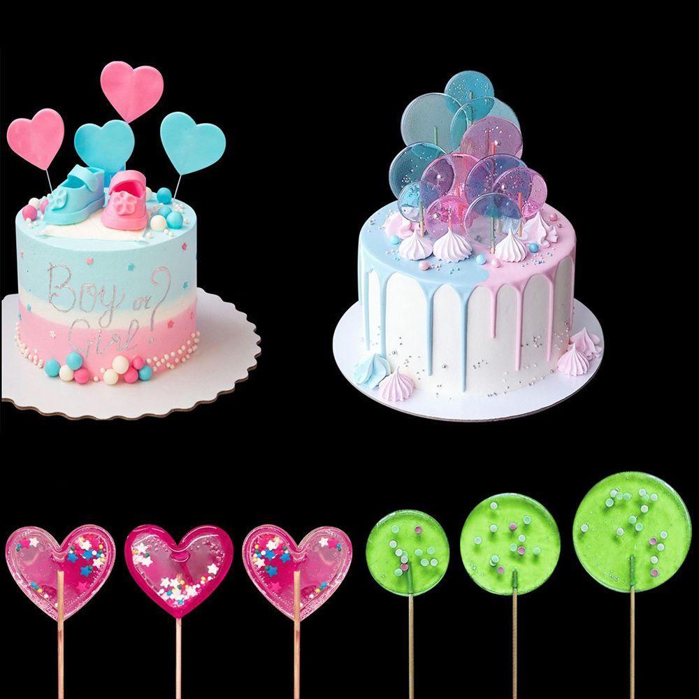 Solighter Candy Mold Cetakan Lolipop Silikon Ulang Tahun Alat Dekorasi Kue