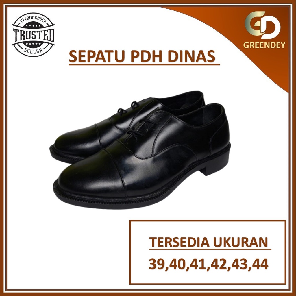 SEPATU PDH PRIA PANTOPELSEPATU DINAS PNS  SEPATU PDH SECURITY SATPAM SEPATU KERJA PRIA PDH