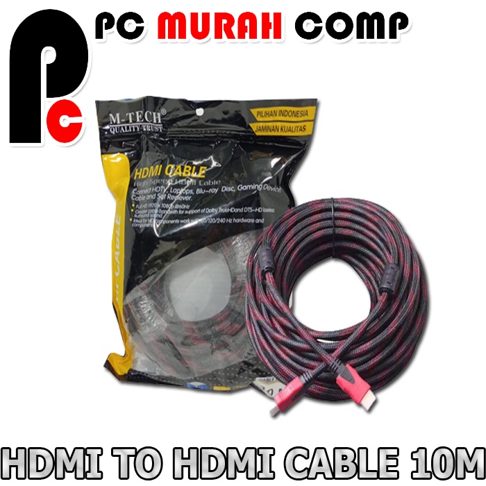 KABEL HDTV 10M SERAT JARING HDTV TO HDTV 10M