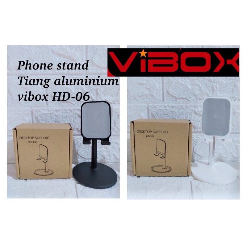 PHONE HOLDER STAND VIBOX HD-06 TIANG ALUMINIUM KUAT ORIGINAL METAL HOLDER