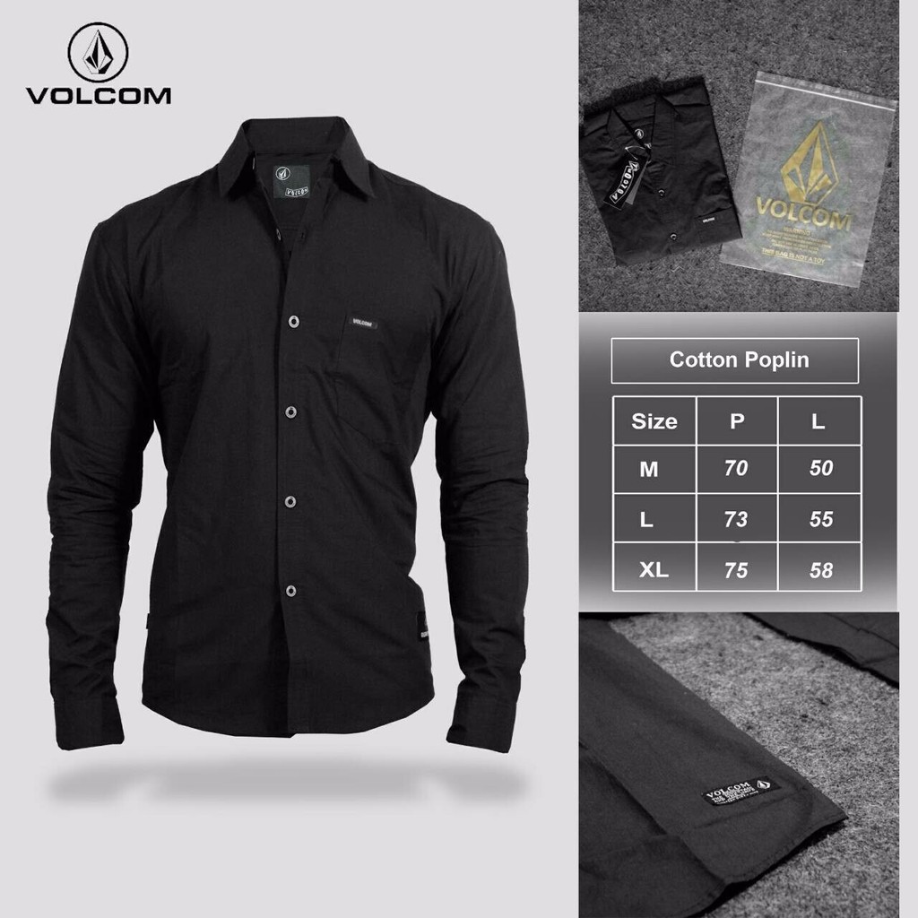 kemeja pria kemeja panjang volcom premium PALING LARIS