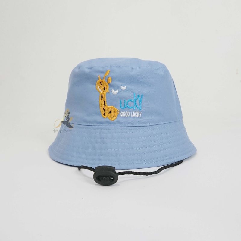 Topi BUCKET Tali Bordir Jerapah (2-8th)