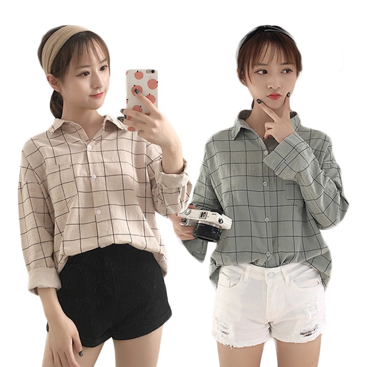 Baju Kemeja Wanita Di Shopee Koleksi Rina