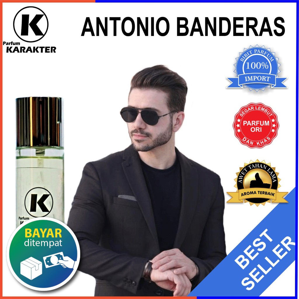 Bisa Cod | Parfum Cowok Antonio Banderas  Bibit Parfum Import Wangi &amp; Tahan Lama  Kemasan 30ml