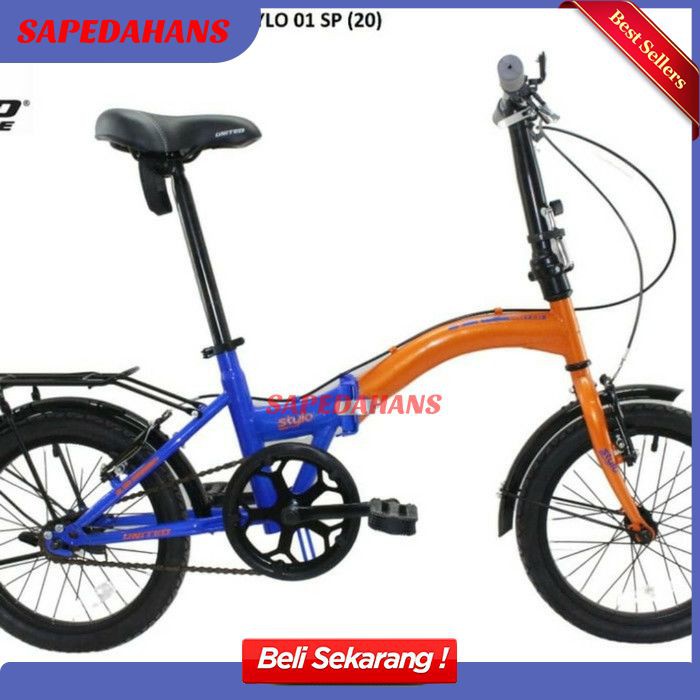Sepeda lipat Sepeda Lipat Murah Original 16 inch United Stylo DN097