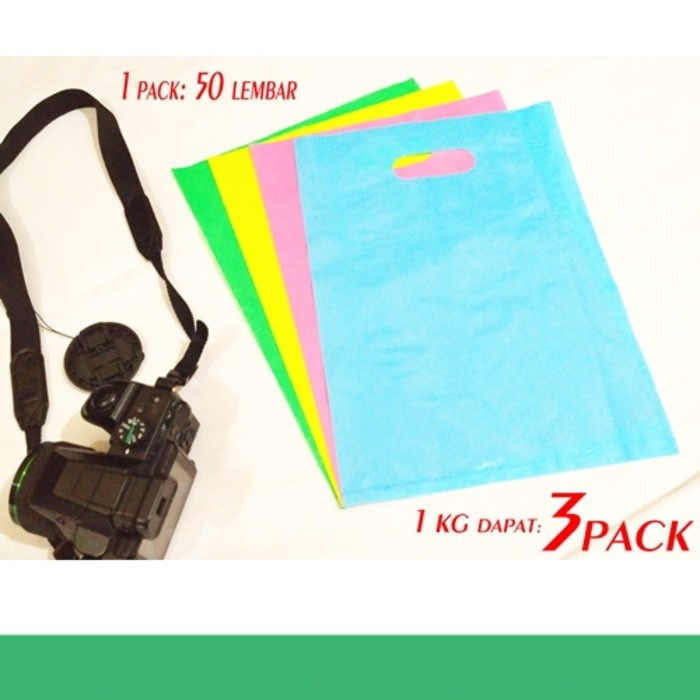 

Tas Plastik Kemasan Souvenir Polos Warna 25 X 35 cm