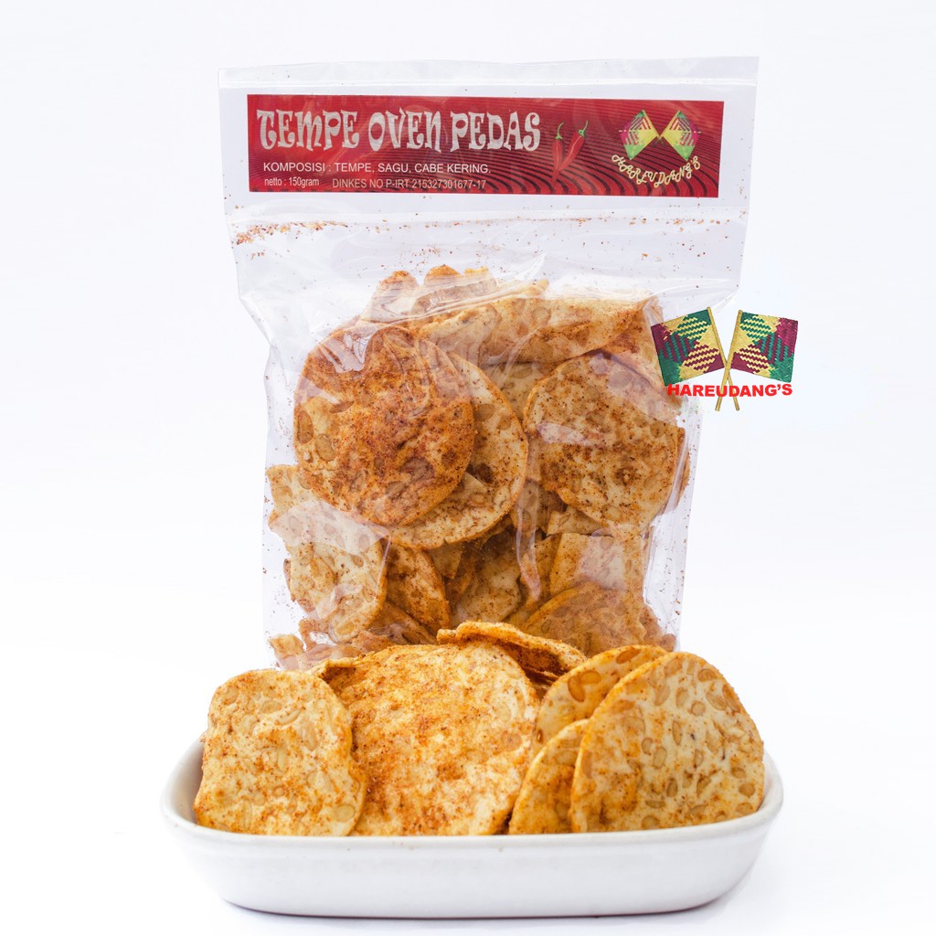

KERIPIK TEMPE OVEN KERIPIK PEDAS - HAREUDANG'S