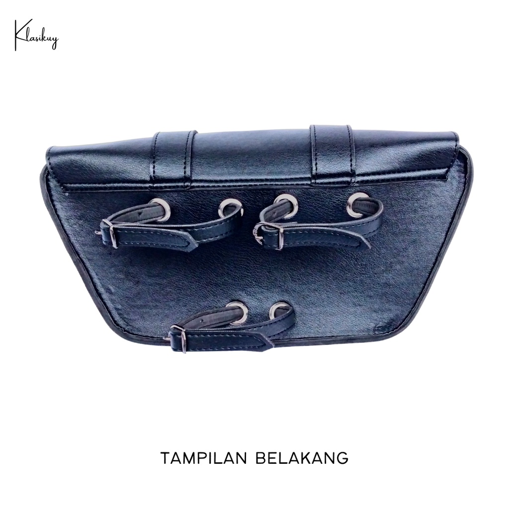 KLASIKUY - Model 05 : Tas Motor Side Bag Samping Motor Klasik Custom Japstyle