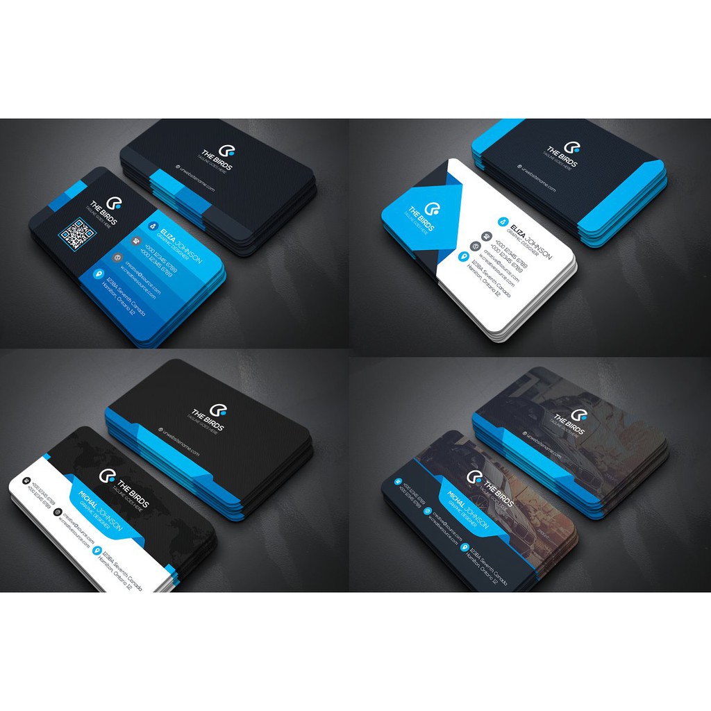 100 Business Cards Bundle - Photoshop