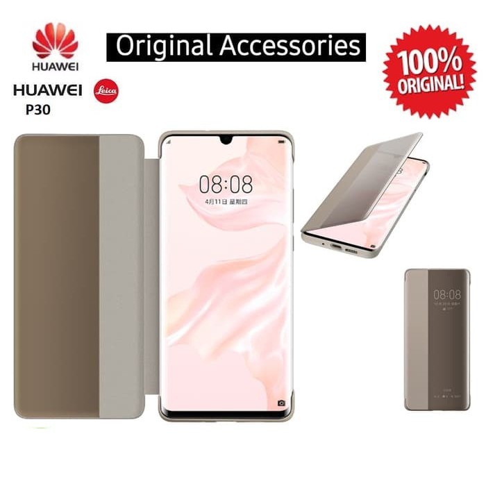 Flip Cover P30 HUAWEI Smart View Flip Cover P30 Original100%Asli