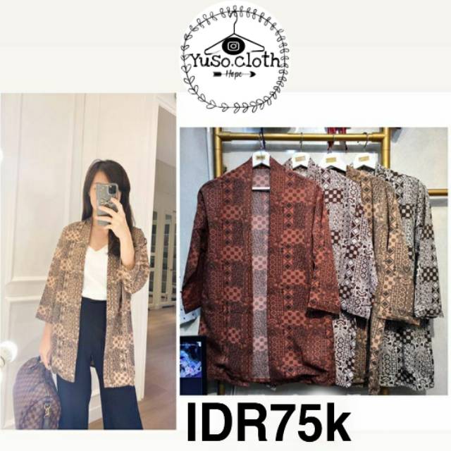 Cardigan murah/outer batik/outer muslim/cardigan batik/cardigan muslim/cardigan murah/outer