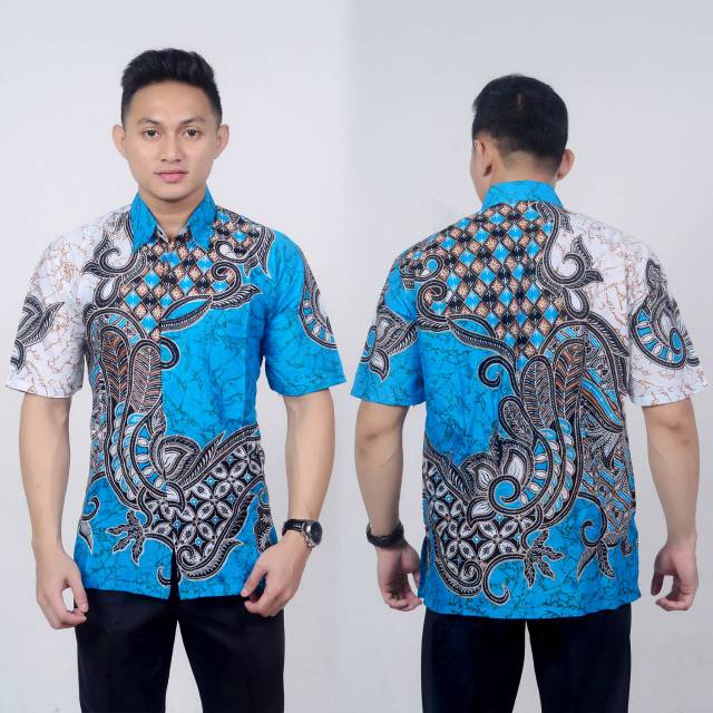 Kemeja Batik Lengan Pendek / Hem / Sragam Kantor / kondangan / baju Pria dewasa /  formal / Kasual