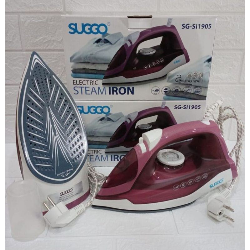 Setrika Uap Electrik Steam Iron Suggo SG-SI1905