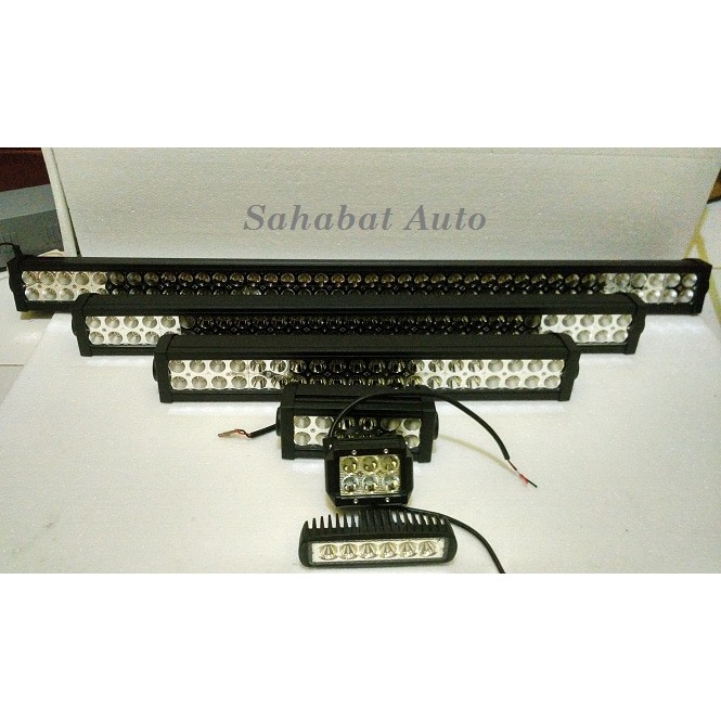 Lampu LED Bar Sorot / Tembak Offroad 36 Watt Power Bright