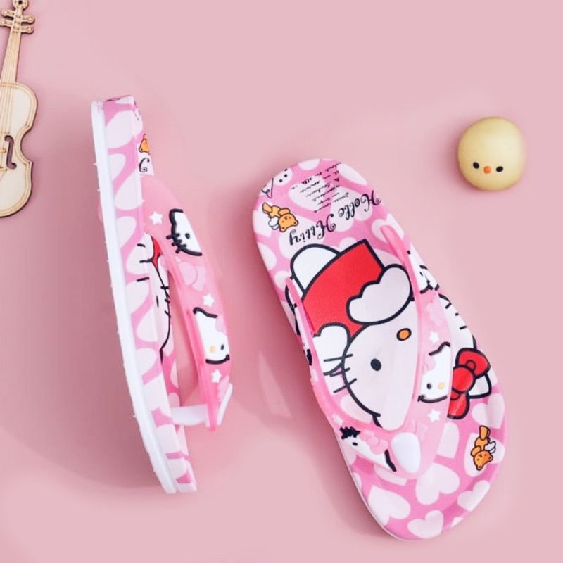 Sandal Anak Perempuan Hello Kitty Sandal Karet Import Anak Perempuan