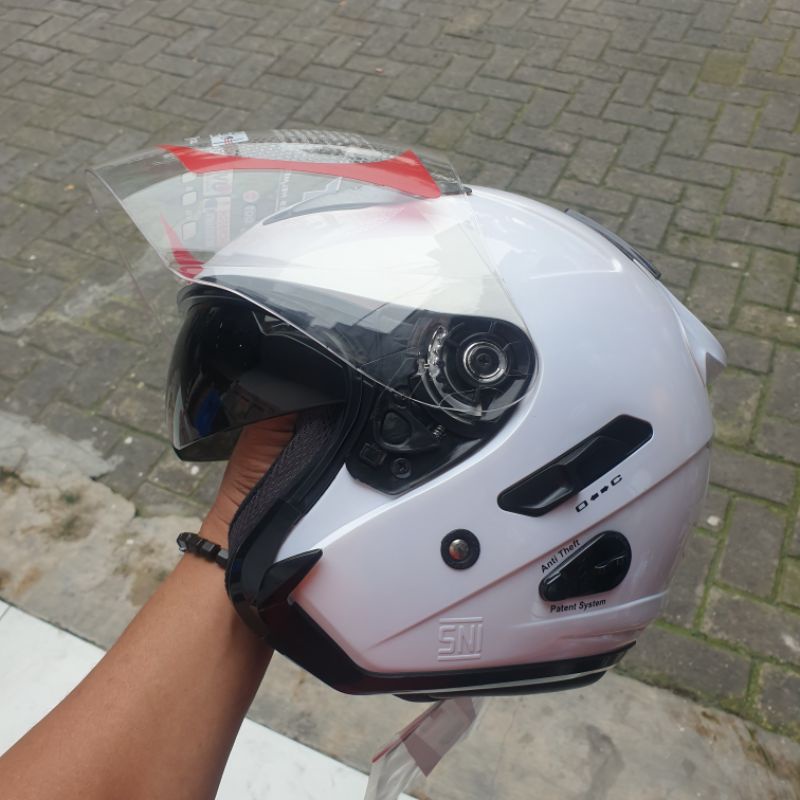HELM KYT GALAXY SLIDE PUTIH ORIGINAL