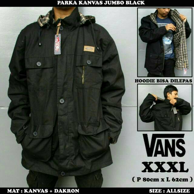 Jaket parka pria parka jumbo XXXL ada 4 pilihan