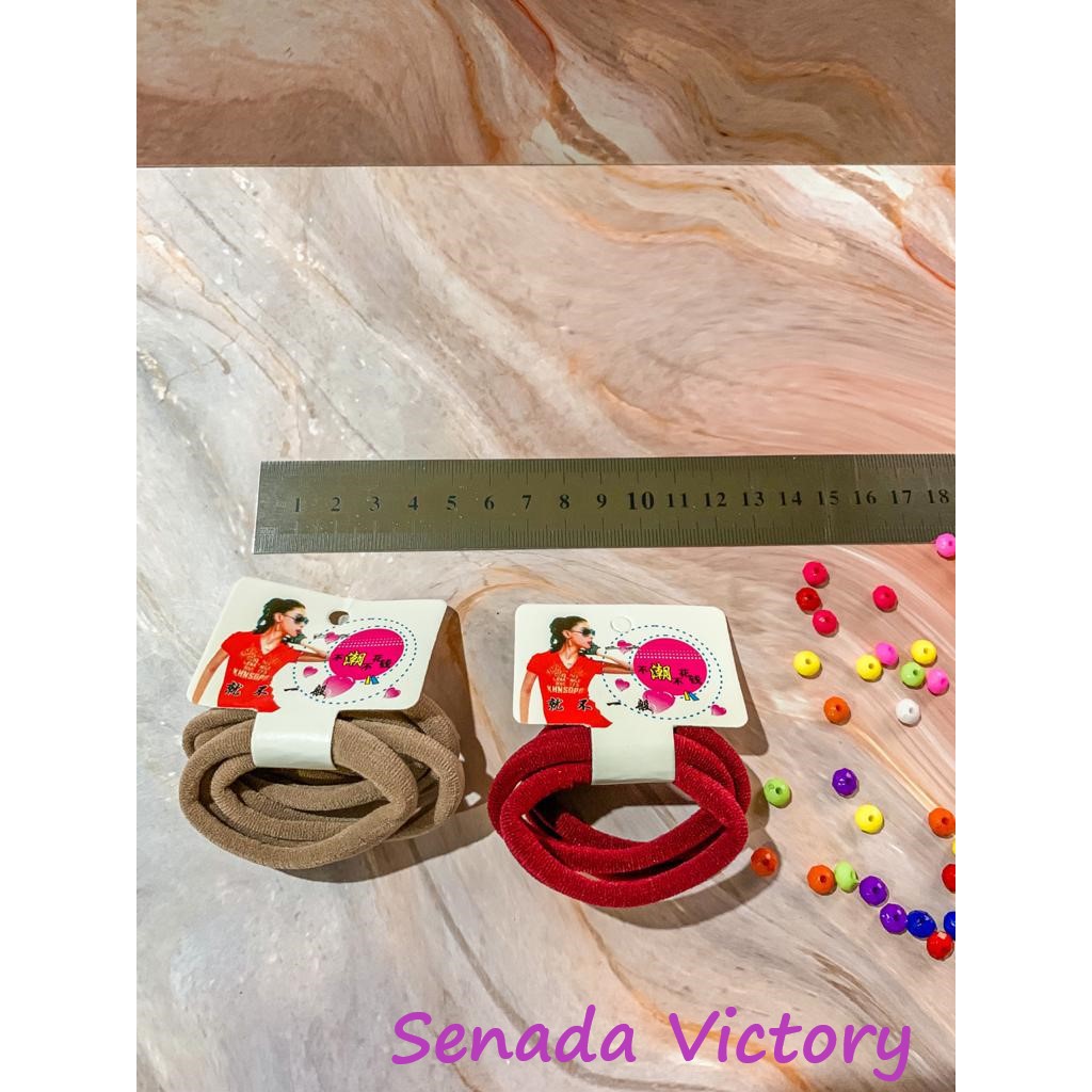 Senada Victory Karet Rambut Polos Ikat Rambut Korea Polos