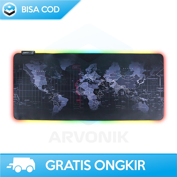 MOUSE PAD XL ULTRA SMOOTH SURFACE GAMING PAD DUNIA RGB LED BY TAFFGO