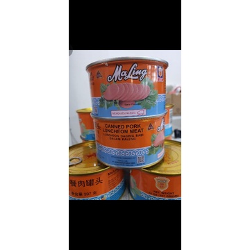 

maling daging kaleng Gulong ma ling canned pork luncheon meat TTS BPOM RI ML