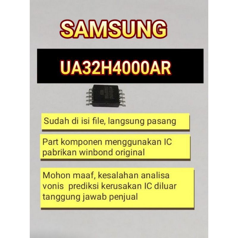 IC eprom memory tv LED Samsung ua32h4000ar